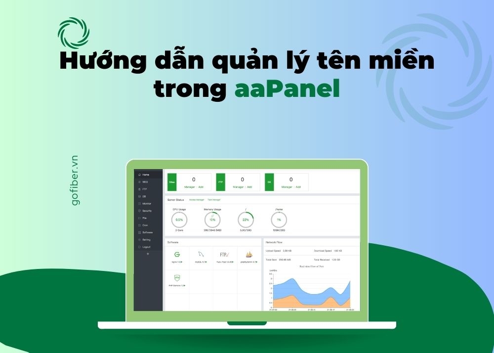 Hướng dẫn quản lý tên miền trong aaPanel