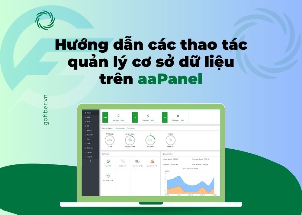 Hướng dẫn các thao tác quản lý cơ sở dữ liệu trên aaPanel