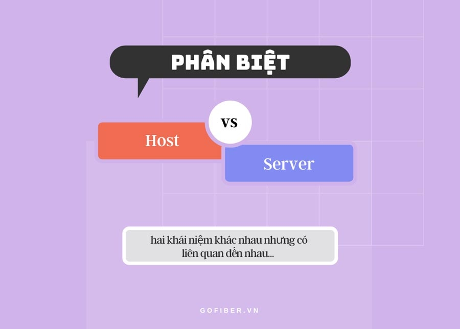 Phân biệt host và server